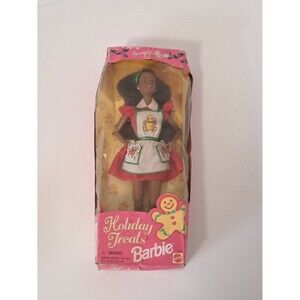 Holiday Treats African American Barbie 1997 Still in Damaged Box